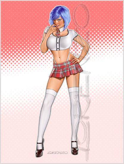 Schoolgirl By Lorenzodimauro On Deviantart