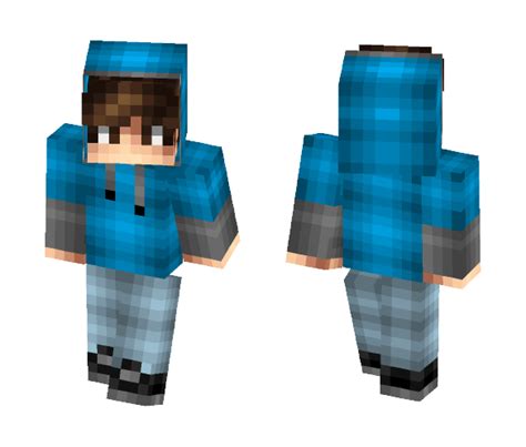 Get Bobgobalena 30 Blue Hoodie Minecraft Skin For Free