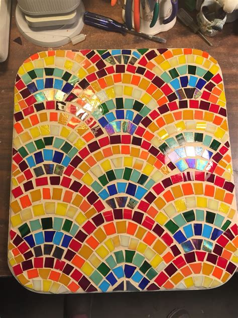 Mosaic Rainbows By Barbara Catron Grasshopper Mosaics Mosaic Mosaic Art Mosaic Glass