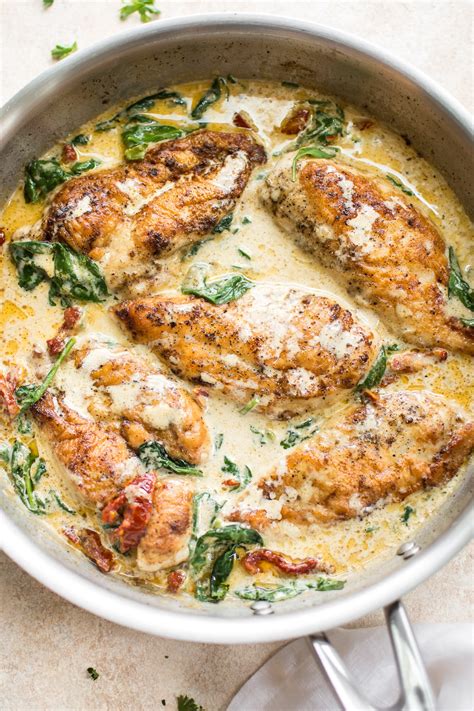 An easy yet tasty way to cook chicken breasts. Creamy Tuscan Chicken • Salt & Lavender
