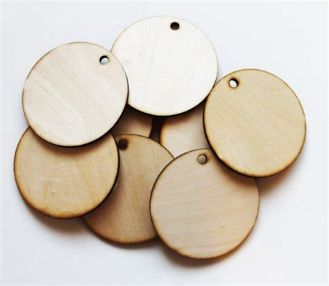 Unfinished Wooden Circles With Hole 4 12 Set Of 10 Etsy Holiday