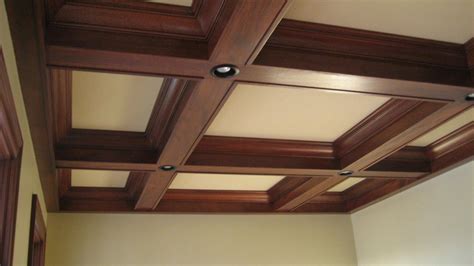 Toenail the other corners of the crossbeam, too. Coffered ceiling | Box Beam Ceilings | Pinterest | Faux ...