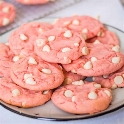 Strawberry Cake Mix Cookies Easy 4 Ingredient Recipe