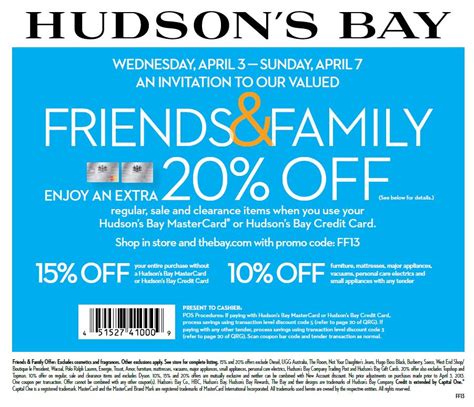 Jul 25, 2021 · hudson's bay mastercard vs. Hudson's Bay Canada Friends & Family Discount Coupon | Canadian Freebies, Coupons, Deals ...