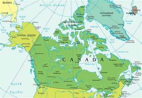 Mapa Do Canada E Estados Unidos Mapa Mundi