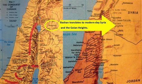 Bashan Israel Map