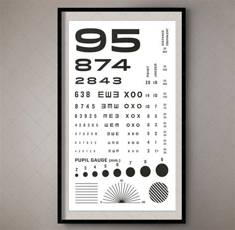 Rosenbaum Eye Chart Pocket Vision Test For Optometrists Etsy