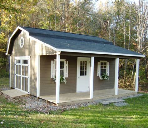 Premier Porch Barn Amish Oak Furniture And Mattress Store Farmhouse