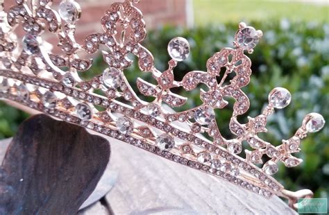 Light Rose Gold Crown Sweet 16 Crown Quince Crown Tiara Something Ivy