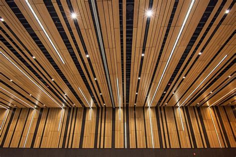 Hyatt Regency Seattle 9wood Wood Slat Ceiling Wood Paneling Wood