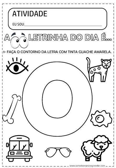 The Letter O Worksheet With Pictures And Words