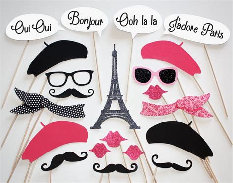 Well Always Have Paris Photo Booth Party Props 21 Piece Etsy Paris