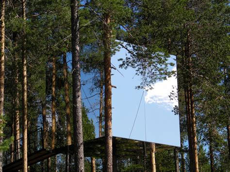 Treehotel In Sweden The Mirrorcube Treehouse Map
