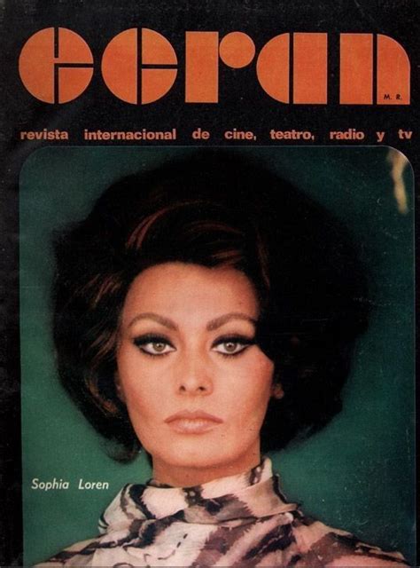 Sophia Loren Ecran Magazine Cover Chile 7 January 1969 Sophia