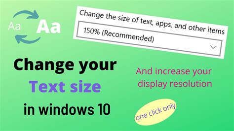 How To Change The Size Of Text In Windows 10 Change Text Size In