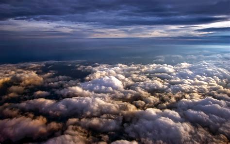 Wallpaper Sunlight Sky Clouds Earth Evening Horizon Flight