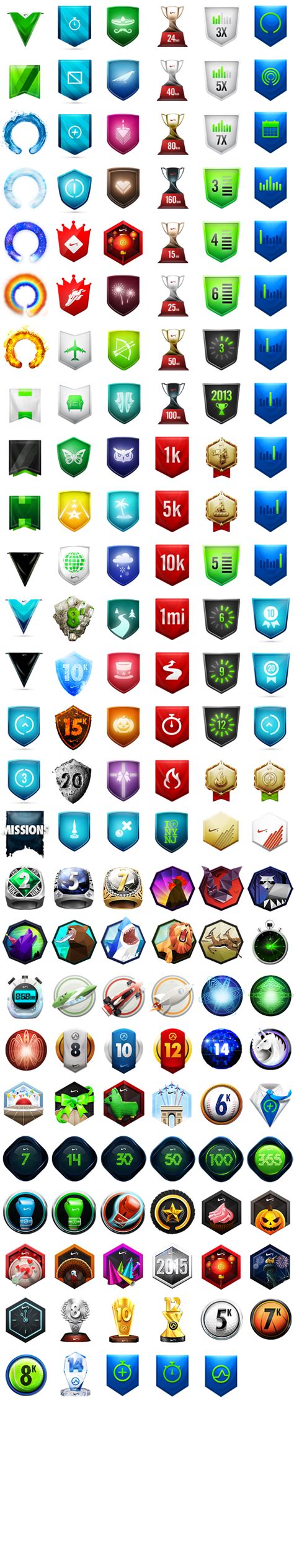 Nike Plus Badges And Nike Trophies Unlock Achievements Garcard