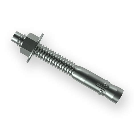 15 58 X 7 Concrete Wedge Anchor With Washer And Hex Nut Zinc Plated