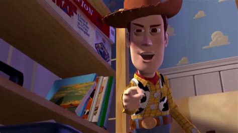 Toy Story Edited Woody Pushes Buzz Out Of The Window Youtube