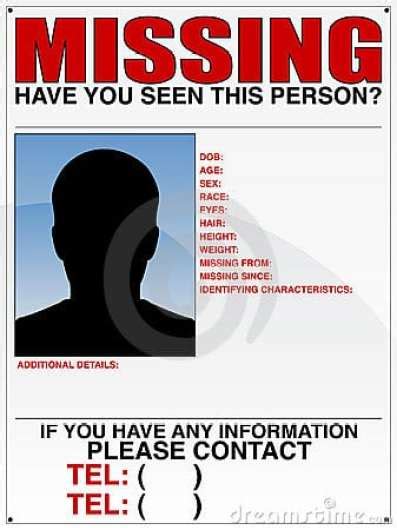 10 Missing Person Poster Templates Excel Pdf Formats