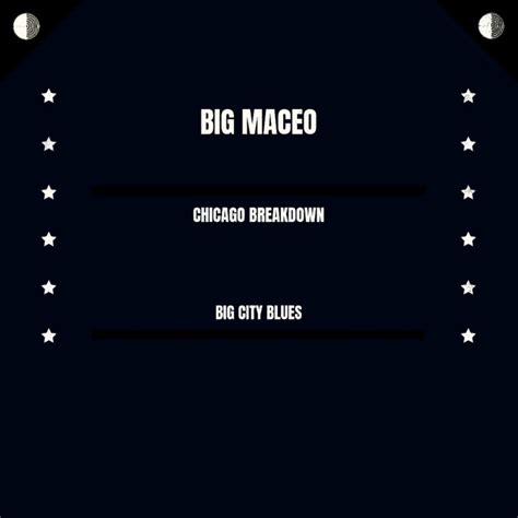 Chicago Breakdown Big City Blues Single By Big Maceo Spotify