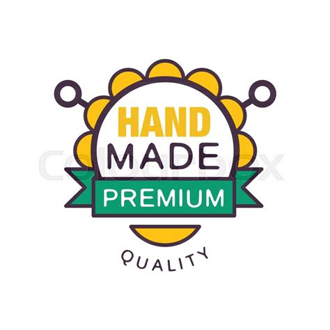 Handmade Premium Quality Logo Stock Vector Colourbox