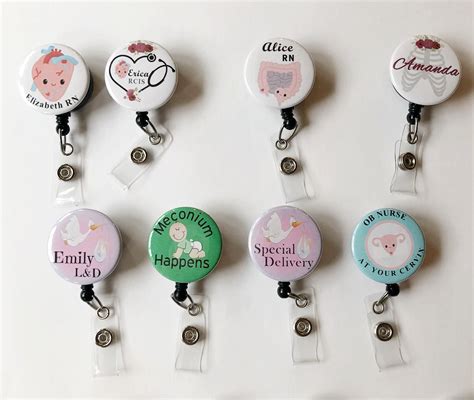 Nurse Badge Reel Badge Reel Nursing Badge Reel Retractable Etsy