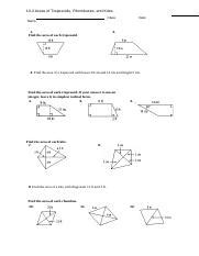 Please open your book and do. q1 - Worksheet 10-2 Area of Trapezoids Rhombus and Kites ...