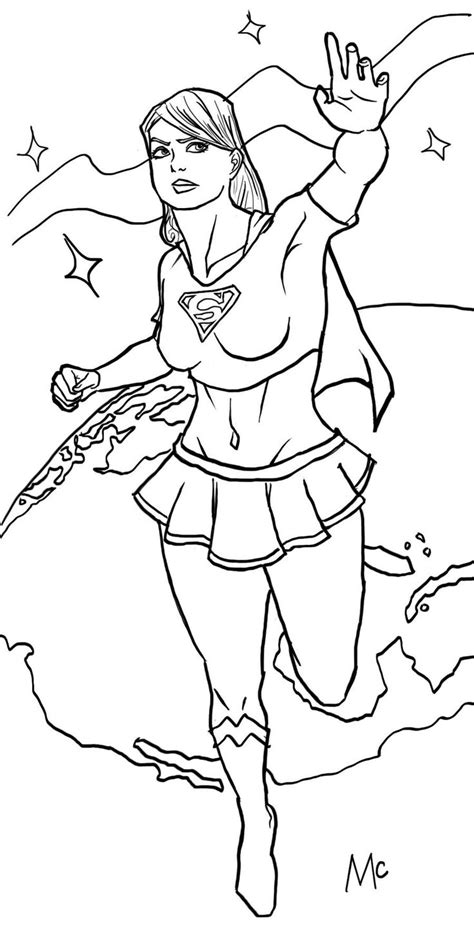 Pin By Damien Stanley On Supergirl Coloring Pages Supergirl Coloring