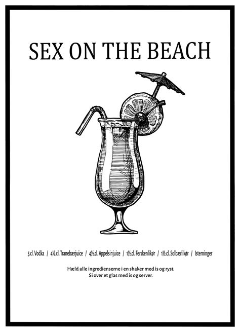 sex on the beach plakat bareplakater dk bareplakater