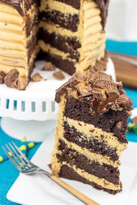 Reeses Chocolate Peanut Butter Cake Chocolate Cake With Pb Frosting