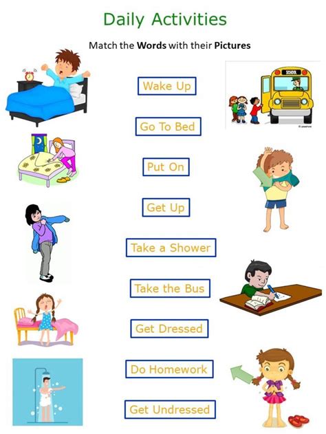 Daily Routines Worksheet For Grade 3 Live Worksheets