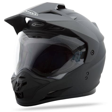The shields are important for protecting the eyes and face from wind and debris while. GMax GM11 Adventure Dual Sport Solid Helmet - Dual Sport ...
