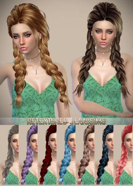 Jenni Sims Newsea S Foom Summer And Butterflysims Hairstyles Retextured Sims Hairs