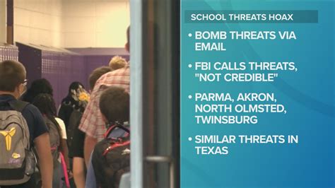 Several Northeast Ohio School Districts Receive Threatening Emails