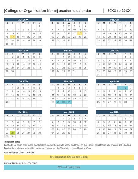 Academic Year Calendar Eastern Time Zone Line