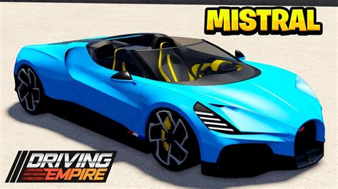 The New Bugatti Mistral Is Limited In Roblox Driving Empire Youtube