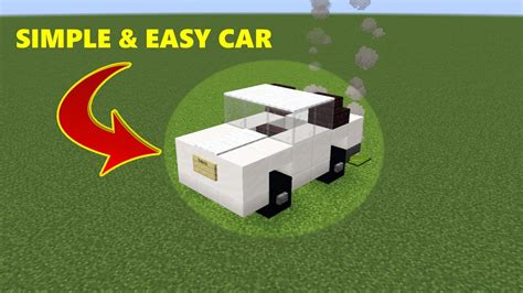 How To Build A Car In Minecraft 115 Easy And Simple Tutorial Youtube