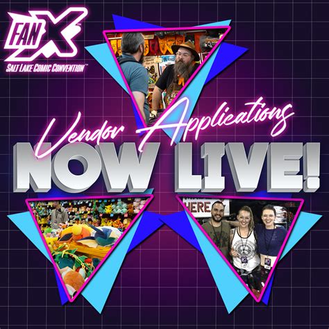 Exhibitor Applications Now Live Fanx Salt Lake Pop Culture And Comic