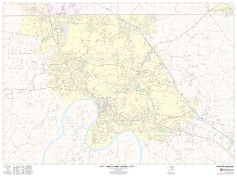 Clarksville Map Tennessee