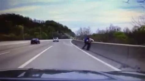 Video New Jersey Policeman Stops Man From Committing Suicide Abc7