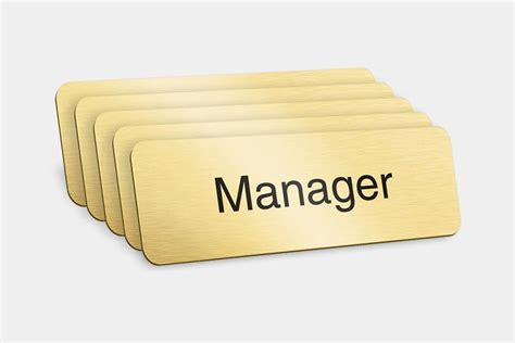 Manager Badges Pack Of 5 Melubabadges