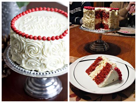 Red Velvet Cheesecake Layer Cake Decorated With Cream Cheese Frosting Roses Easier Than You