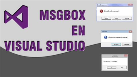 Tipos De Msgbox En Visual Studio Tutorial Youtube