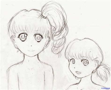 How To Draw Easy Girls Step By Step Anime Characters