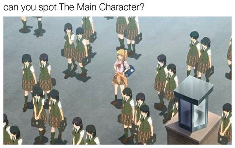 Spot The Anime Protagonist Meme