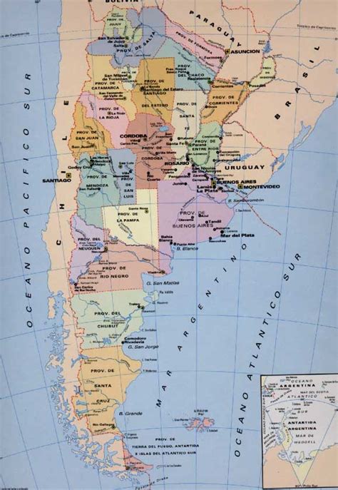 Mapa De La Republica Argentina