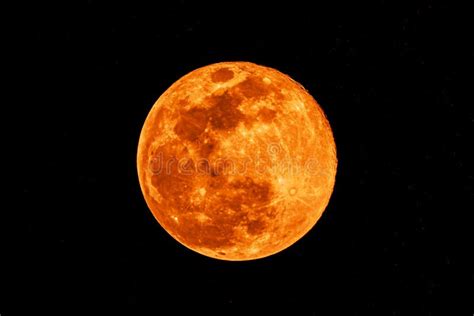 Big Red Moon On Night Stock Photo Image Of Isolated 178616754