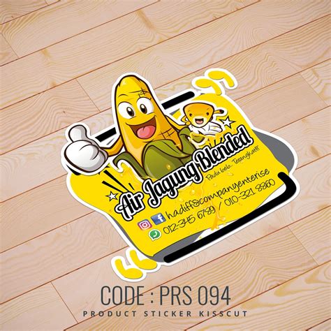 Sticker Air Minuman Air Jagung Pelbagai Design Shopee Malaysia