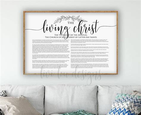 The Living Christ 24x36 Poster Size Digital Instant Download Etsy